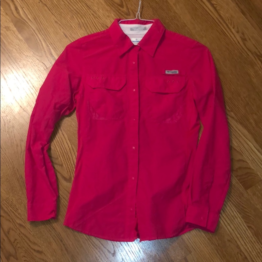 Hot Pink Columbia PFG shirt